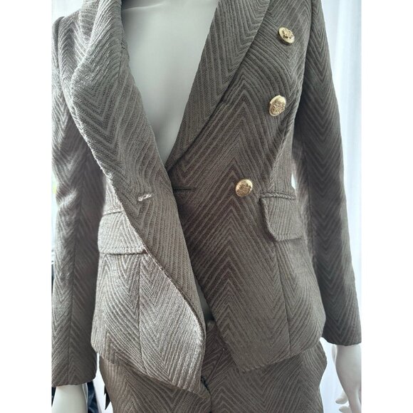 NWOT Marciano Guess Women's Blazer Jacket + Pants Shorts Brown 2 - Picture 12 of 14